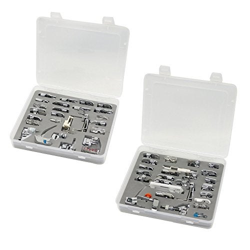 Stormshopping 52pcs Sewing Machine Presser Feet Set - Metal, Low Shank for Singer, Brother, Babylock, Janome and Kenmore - Image 2