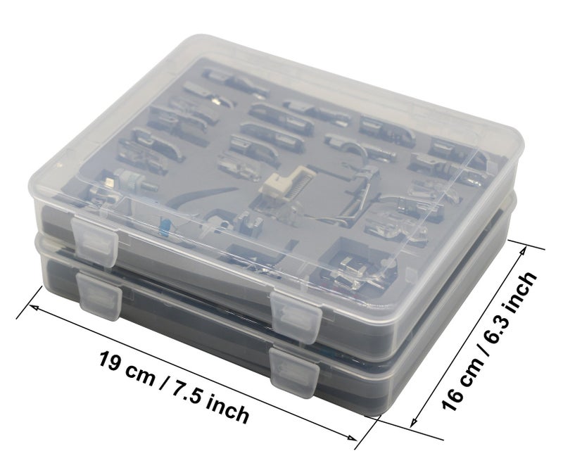 Stormshopping 52pcs Sewing Machine Presser Feet Set - Metal, Low Shank for Singer, Brother, Babylock, Janome and Kenmore - Image 5