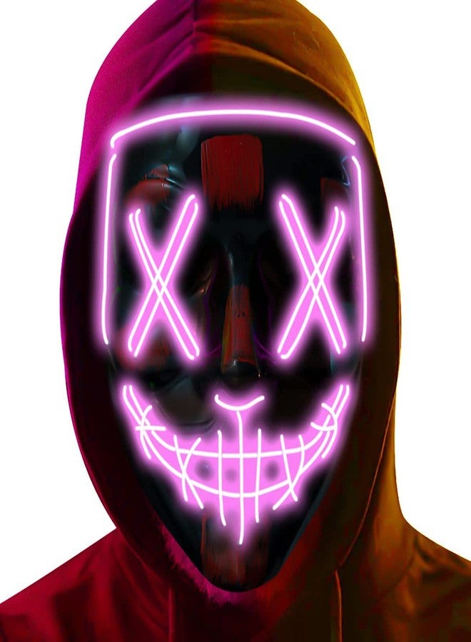 NeoGenius LED Light Up Mask for Halloween, Neon, and Bachelor Party Decoration (Assorted) - Image 1