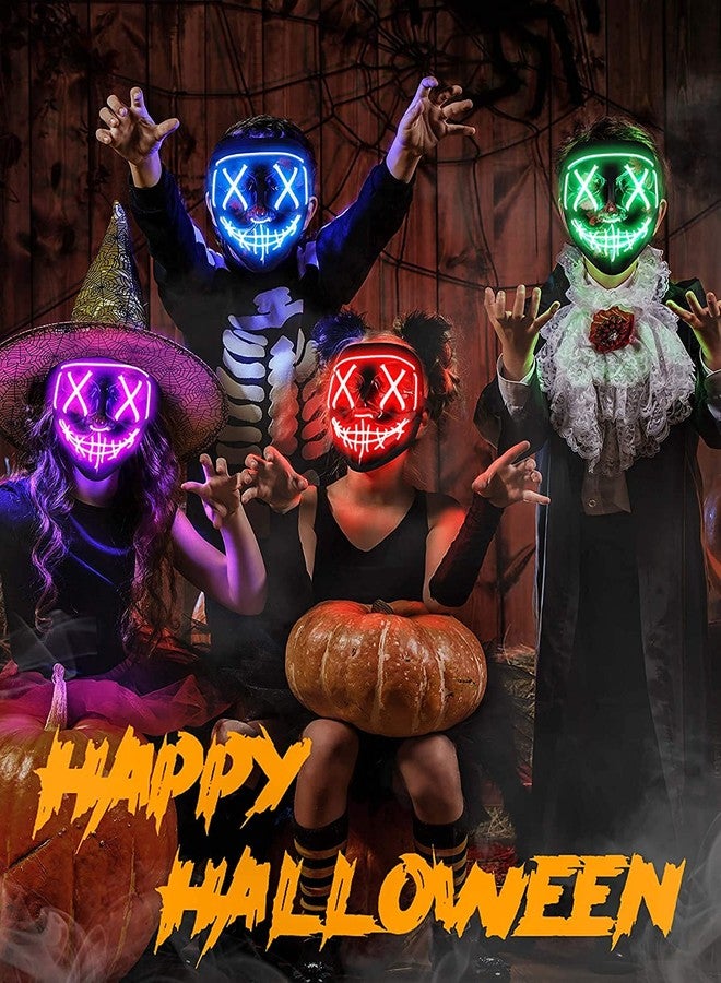 NeoGenius LED Light Up Mask for Halloween, Neon, and Bachelor Party Decoration (Assorted) - Image 5