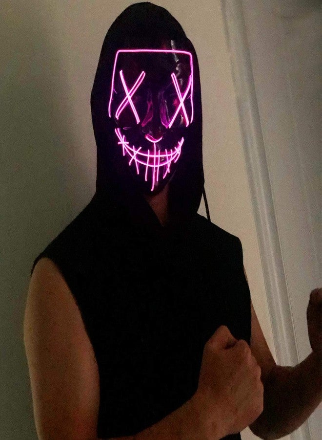 NeoGenius LED Light Up Mask for Halloween, Neon, and Bachelor Party Decoration (Assorted) - Image 3