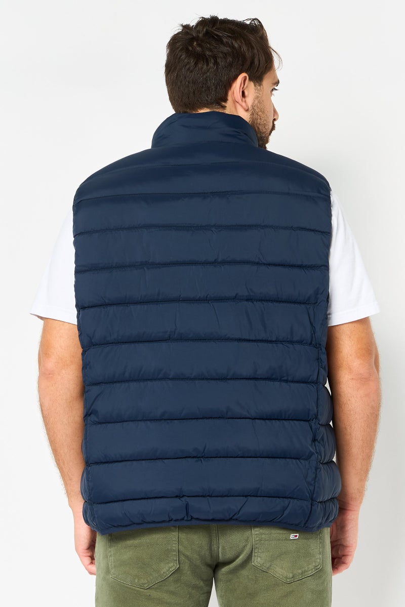 Michael Kors Men Quilted Puffer Vest Jacket, Navy - Image 4