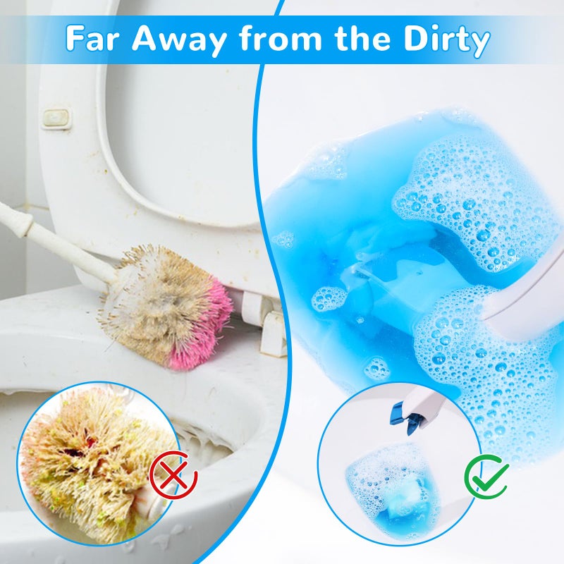 Effacera 36 Refills Disposable Toilet Bowl Paper Bulk Toilet Fresh Flushable Refills for Bathroom Toilet Brush Accessories Supplies Starter Kit - Image 3