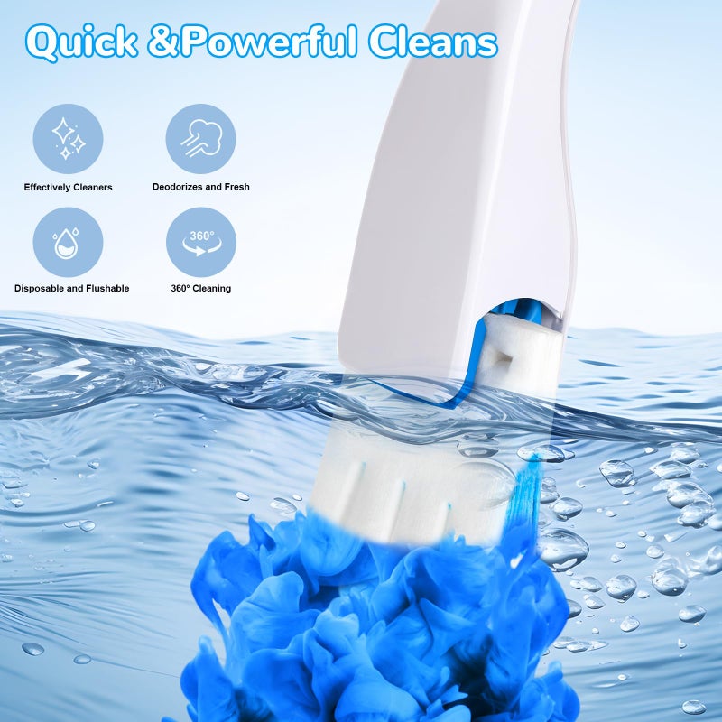 Effacera 36 Refills Disposable Toilet Bowl Paper Bulk Toilet Fresh Flushable Refills for Bathroom Toilet Brush Accessories Supplies Starter Kit - Image 2
