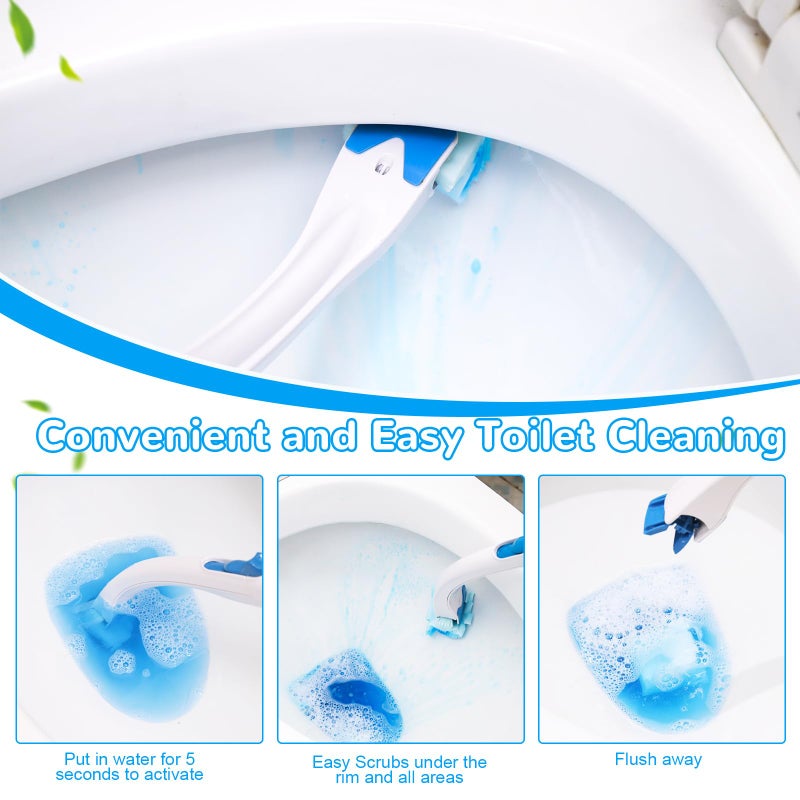 Effacera 36 Refills Disposable Toilet Bowl Paper Bulk Toilet Fresh Flushable Refills for Bathroom Toilet Brush Accessories Supplies Starter Kit - Image 4