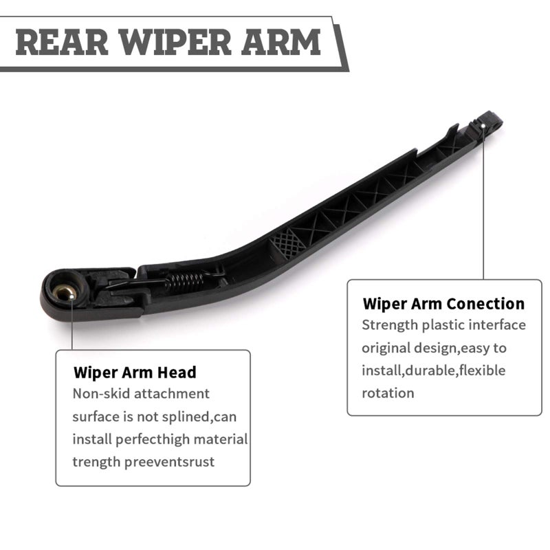 HODEE Rear Wiper Arm Blade Nut Set Replacement for Toyota 4Runner 2003-2009,Back Windshield Wiper Assembly with Window Wiper Cap Cover Accessories 852413531 - Image 4