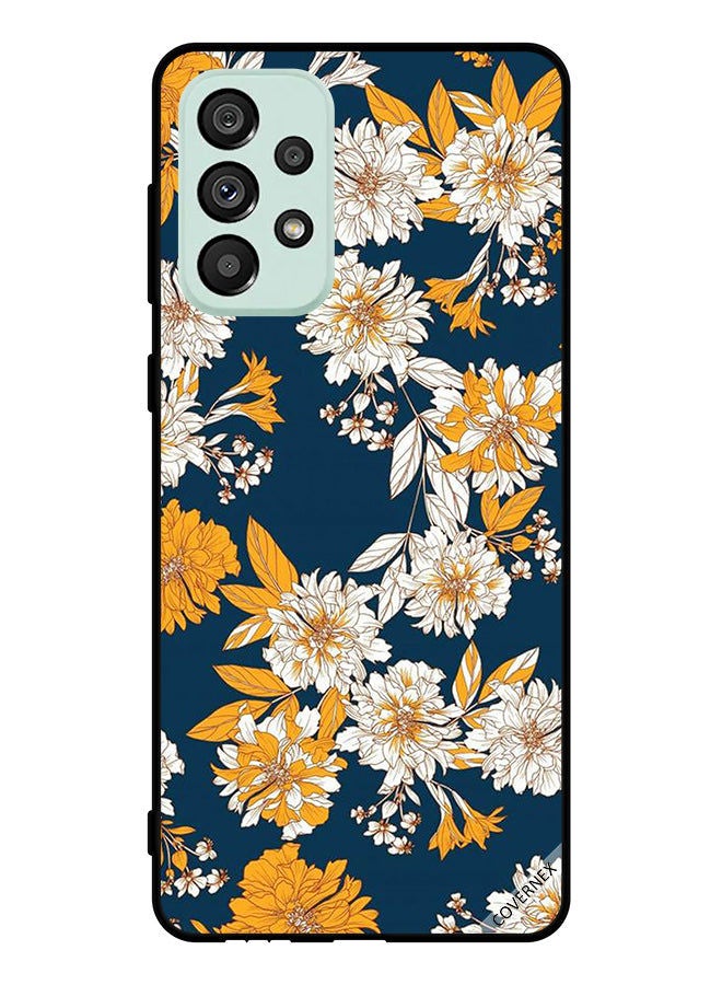 Covernex Protective Case Cover For Samsung Galaxy A53 5G     Flowers & Leaves Pattern - Image 1