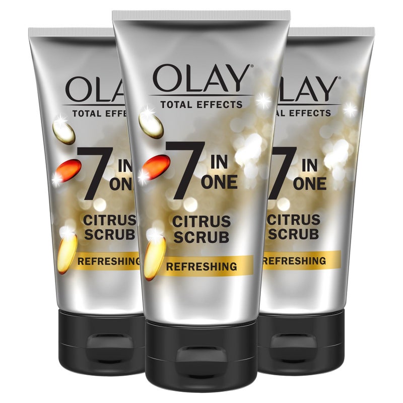 Olay Total Effects Citrus Facial Cleanser and Scrub, 5.0 Ounces (Pack of 3) - Image 1