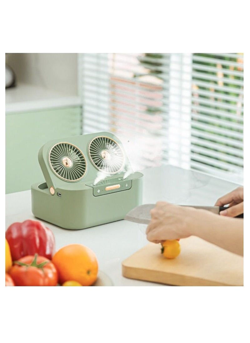 XiuWoo Air Cooler Fan With 3 Speed Modes Desk Fan Light Portable Air Conditioner For Home Office And Room  - Image 2
