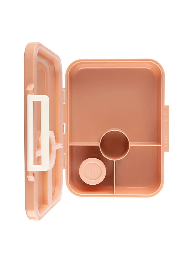 Citron Tritan Lunch Box With 4 Compartments For Kids Includes 1 Sauce Container, Leak Proof And Bpa Free Lunch Box For Kids - Unicorn - Blush Pink