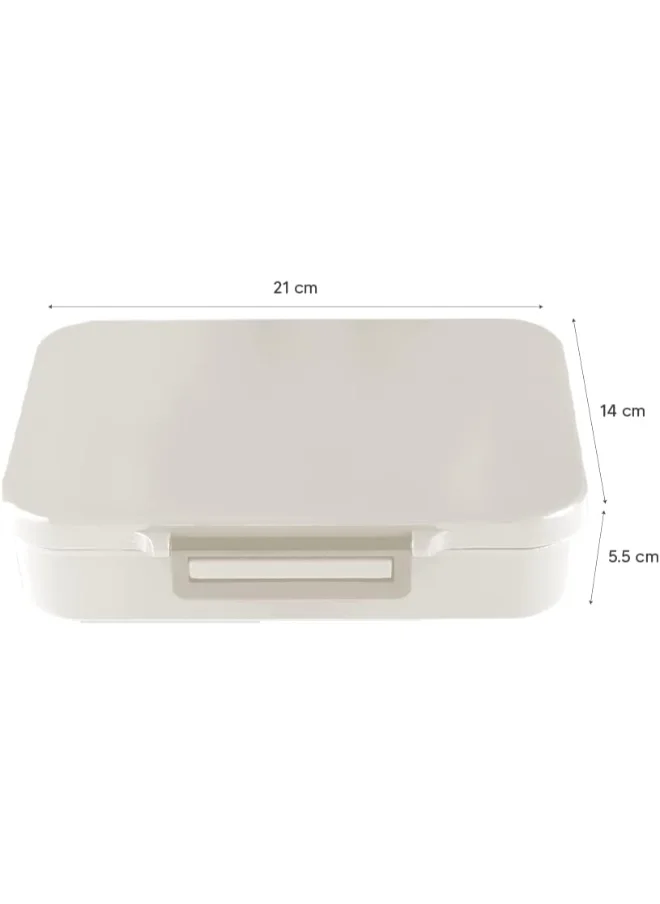 Citron Tritan Lunch Box With 4 Compartments For Kids Includes 1 Sauce Container, Leak Proof And Bpa Free Lunch Box For Kids - Unicorn - Blush Pink