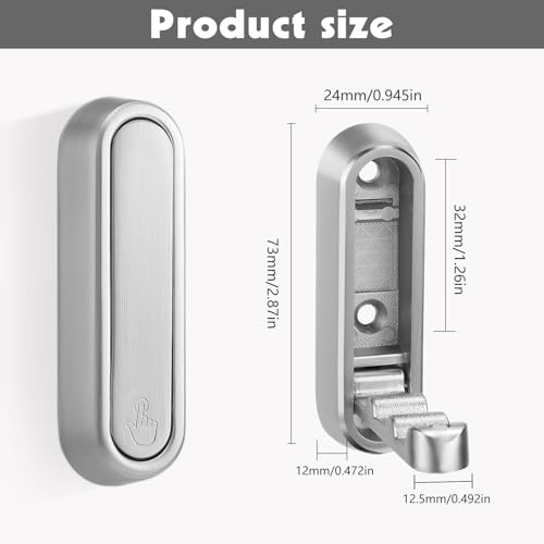 Dntorx Folding Coat Hooks, 6 Pcs Foldable Silver Wall Hooks Heavy Duty Foldable Hook Bathroom Towel Hooks Robe Hooks Wall Mounted for Hanging Coat Towels Clothes Hat Bags Keys - Image 3