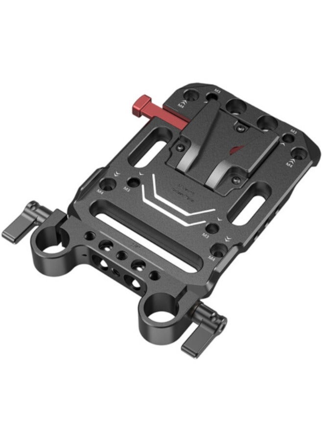 SmallRig V-Lock Battery Plate with 15mm LWS Rod Clamp - Image 1