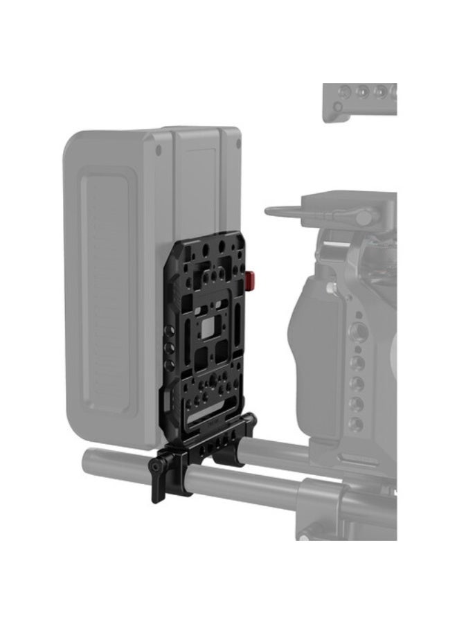 SmallRig V-Lock Battery Plate with 15mm LWS Rod Clamp - Image 5