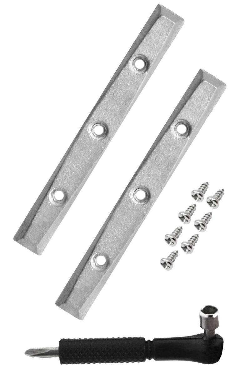 Teak Tuning Gem Edition Board Rails Metal Alloy Set of 2 Fingerboard Rails with 7 Screws Tool Included Designed Made in The USA - Image 2