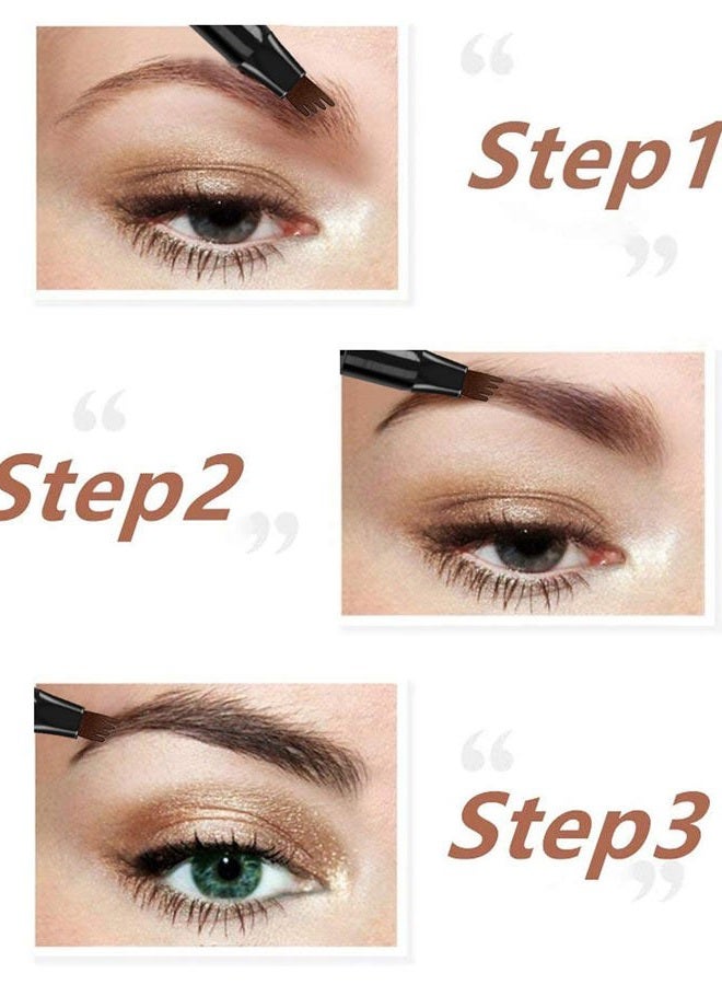 iMethod Eyebrow Tattoo Pen - Microblading Eyebrow Pencil with a Micro-Fork Tip Applicator Creates Natural Looking Brows Effortlessly and Stays on All Day, Light Brown - Image 3