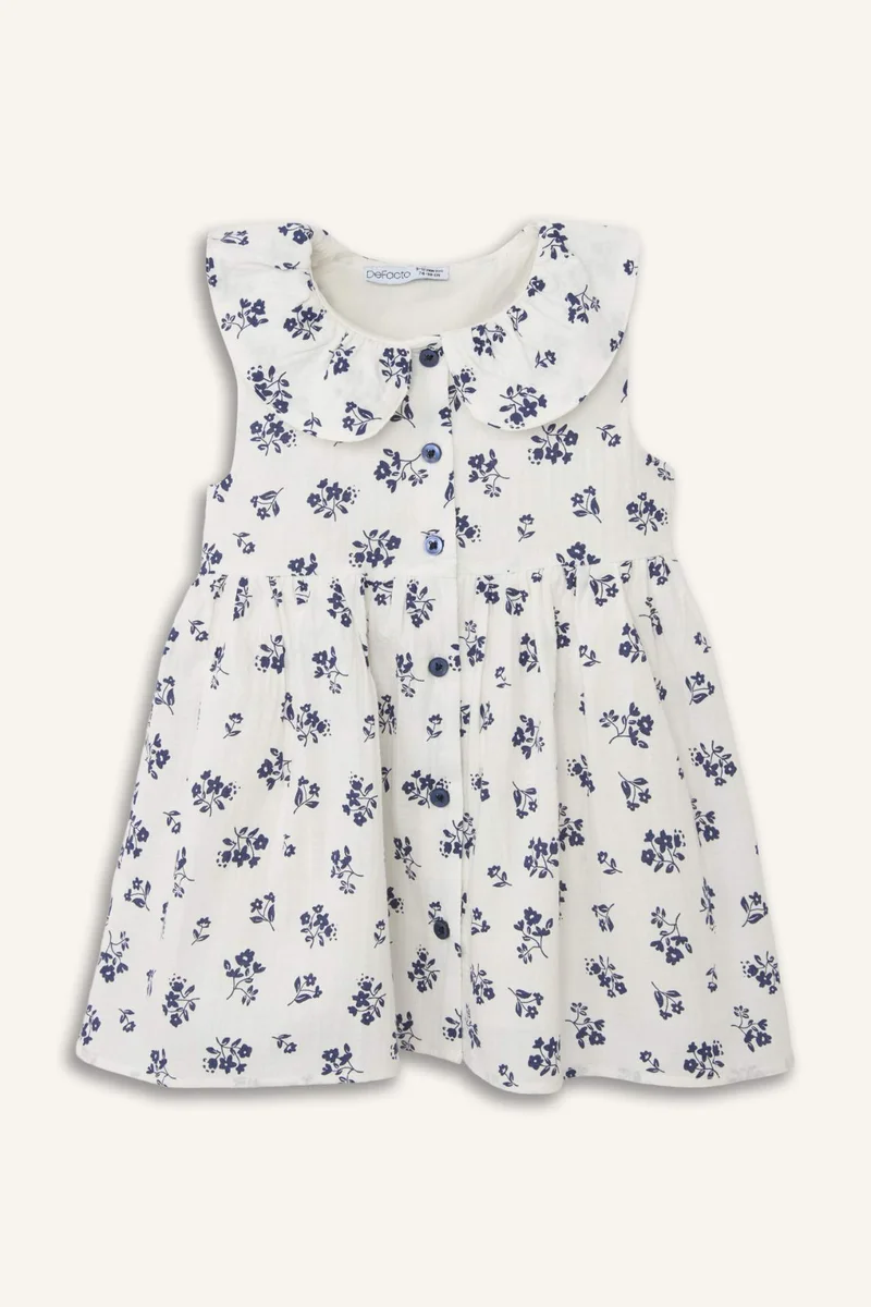 DeFacto Baby Girl Striped Strappy Woven Dress