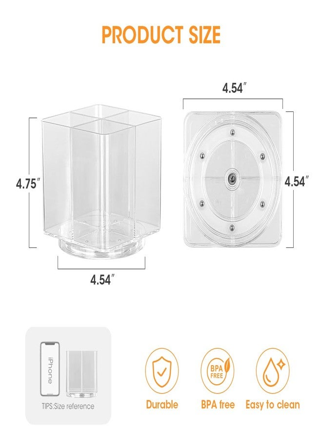 AIEVE Drink Packet Organizer, Lazy Susan Organizer for Water Flavor Packets, Drink Mix Rotating Turntable Sugar Packet Holder Container for Pantry Organizers and Storage, Square - Image 3