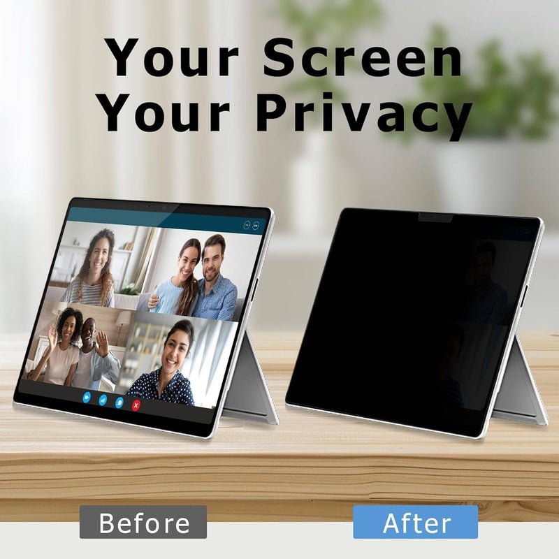Vurtboly Privacy Screen Protector Compatible with Microsoft Surface Pro 12 2025 12inch, Anti-Spy PET Film Privacy Anti-Glare Anti Blue Light Screen Protector for Surface Pro 12 2025 - Image 5