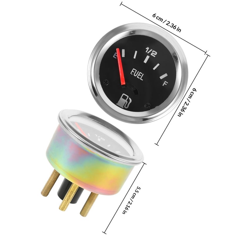 Universal 12V Automotive Fuel Level Gauge Meter Oil Tank Indicator Replacement - Image 3