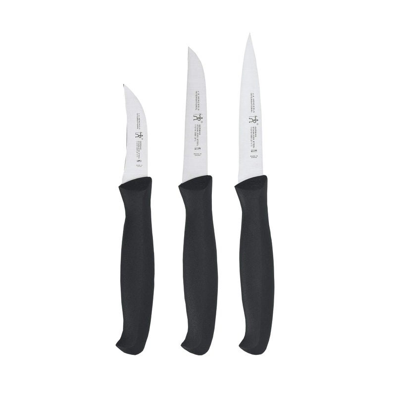 HENCKELS J.A International Accessories Paring Knife Set, 3-piece, Black - Image 4