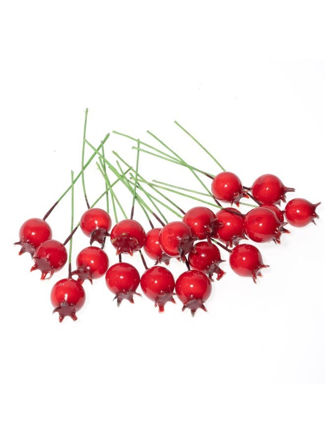 NUOMI Mini Pomegranate Artificial Fruits for Decoration Lifelike Decor 40 Pcs, Christmas Ornaments, Crafts - Image 1