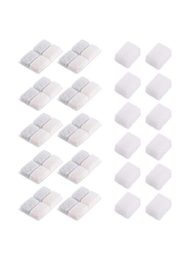 furrybaby Carbon Replacement Filters for Cat and Dog Fountain, Premium Pet Water Fountain Dispenser Filters (10 Packs for Pure White)  - Image 1
