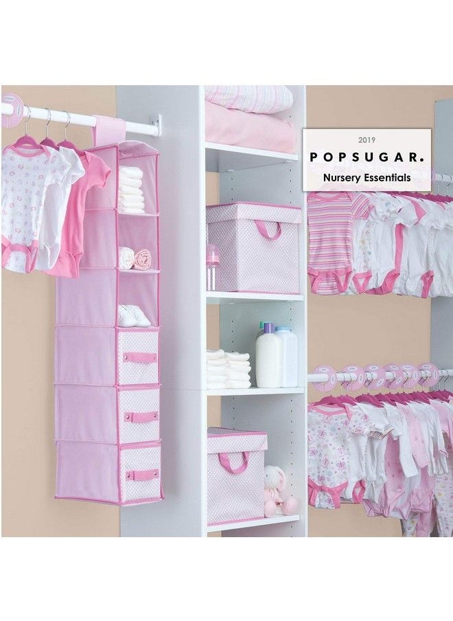 Delta CHILDREN Nursery Storage 48 Piece Set Easy Storage/Organization Solution Keeps Bedroom Nursery & Closet Clean Barely Pink  - Image 3