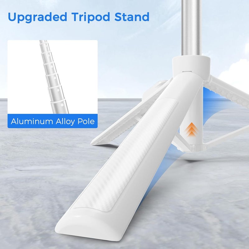 Liphisy Selfie Stick Travel Tripod for Cell Phone with Remote Control and Phone Holder, Extendable Selfie Stick for iPhone, iPhone Tripod for Video Recording, Cell Phone Tripod Stand, 50 Inch, White - Image 2