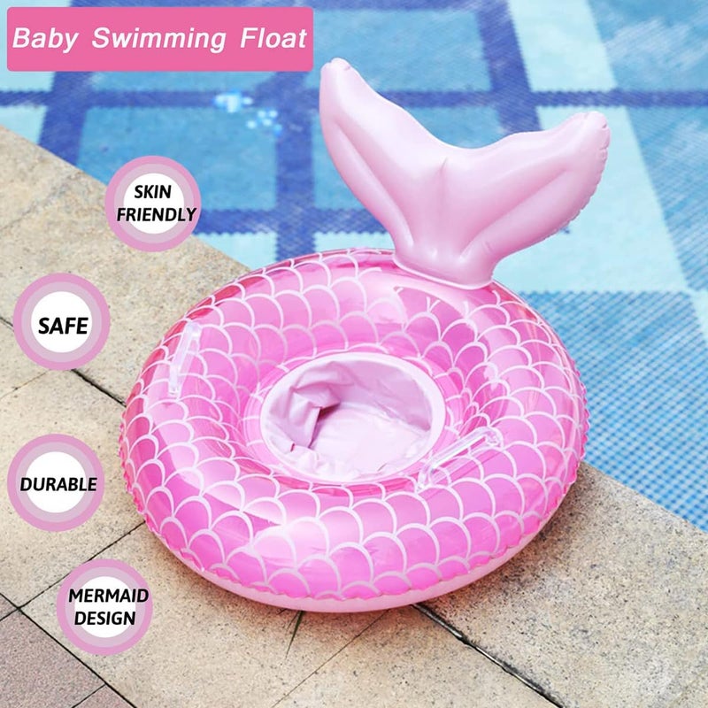 Plexaris طوق سباحة للأطفال، عوامات للأطفال في المسبح من 0-3 سنوات، عوامة مع مقعد أمان للأطفال ومقبض، ألعاب طفو - Image 5