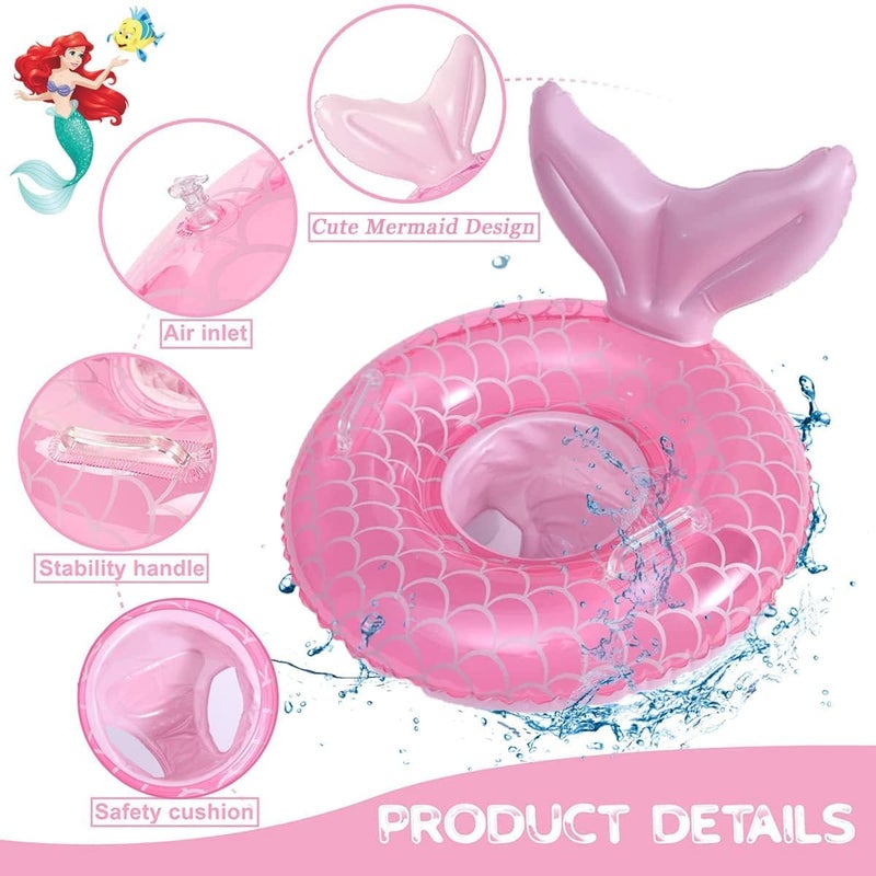 Plexaris طوق سباحة للأطفال، عوامات للأطفال في المسبح من 0-3 سنوات، عوامة مع مقعد أمان للأطفال ومقبض، ألعاب طفو - Image 3