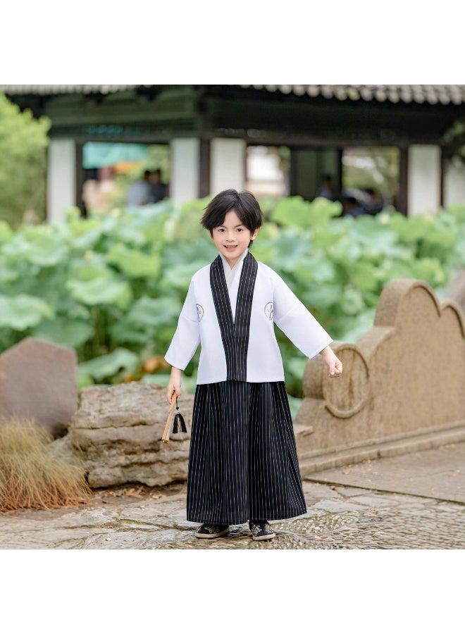 general kids Japanese Samurai Hakama Uniform Cosplay Costumes Robe Boys - Image 1