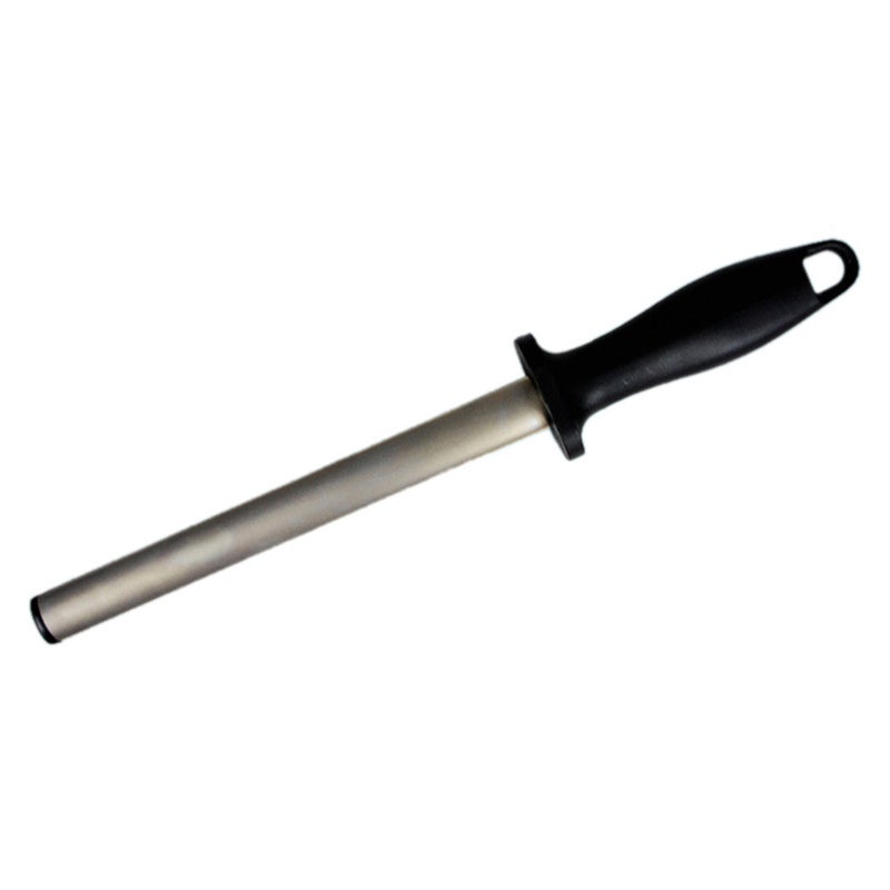 2pcs Carbon Steel Sharpener Rod Honing Steel 12 Inch Rod with Ergonomic Rubber Handle - Image 2