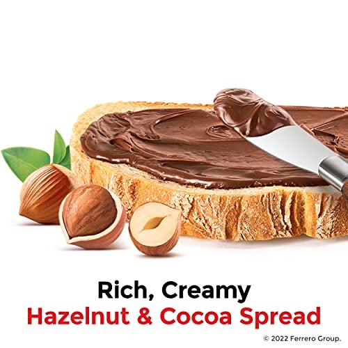 Nutella Hazelnut Spread with Cocoa for Breakfast, Bulk 12 Pack, 7.7 oz per Jar, Holiday Baking and Desserts - Image 2