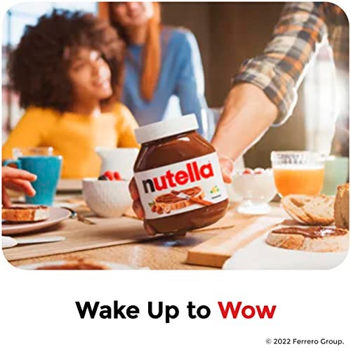 Nutella Hazelnut Spread with Cocoa for Breakfast, Bulk 12 Pack, 7.7 oz per Jar, Holiday Baking and Desserts - Image 3