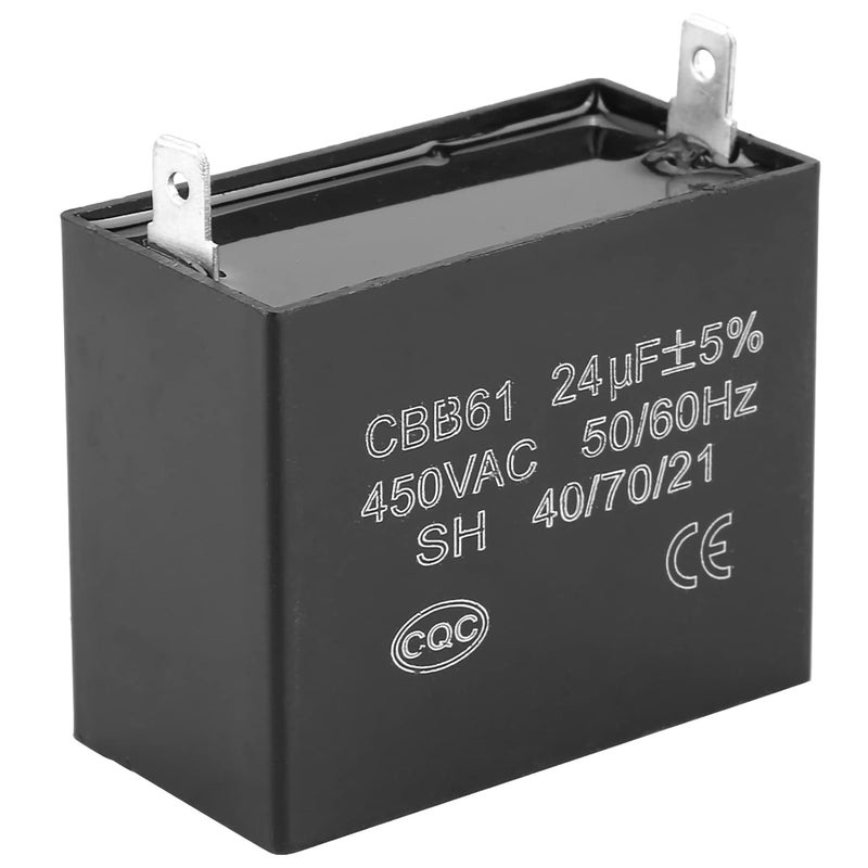CBB61 24uF 450V AC Motor Run Capacitor for Brushless Gas Generators - Image 1