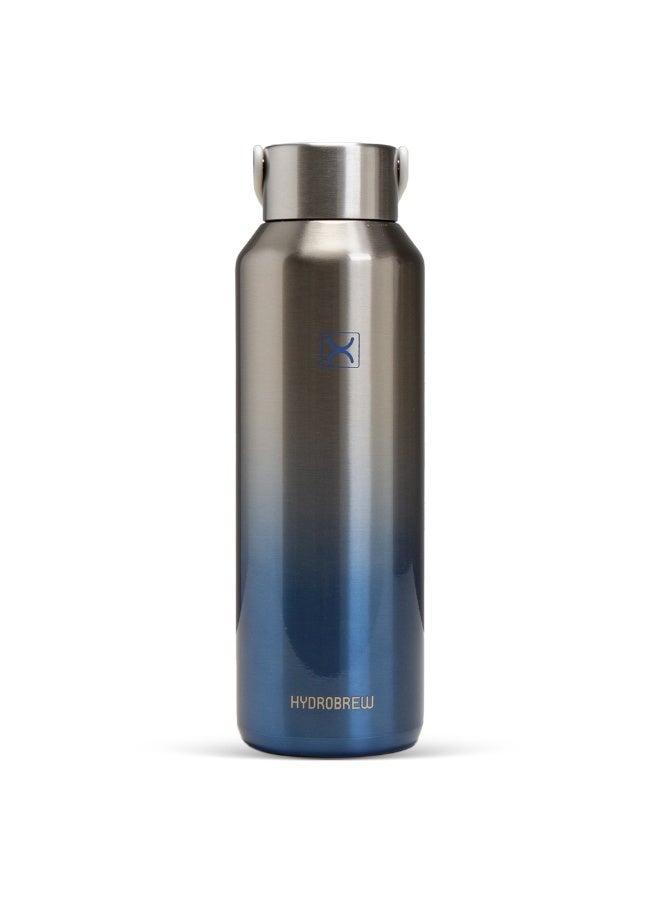 HYDROBREW زجاجة ماء هيدروبرو عازلة للحرارة، 710 مل، فضي - Image 1