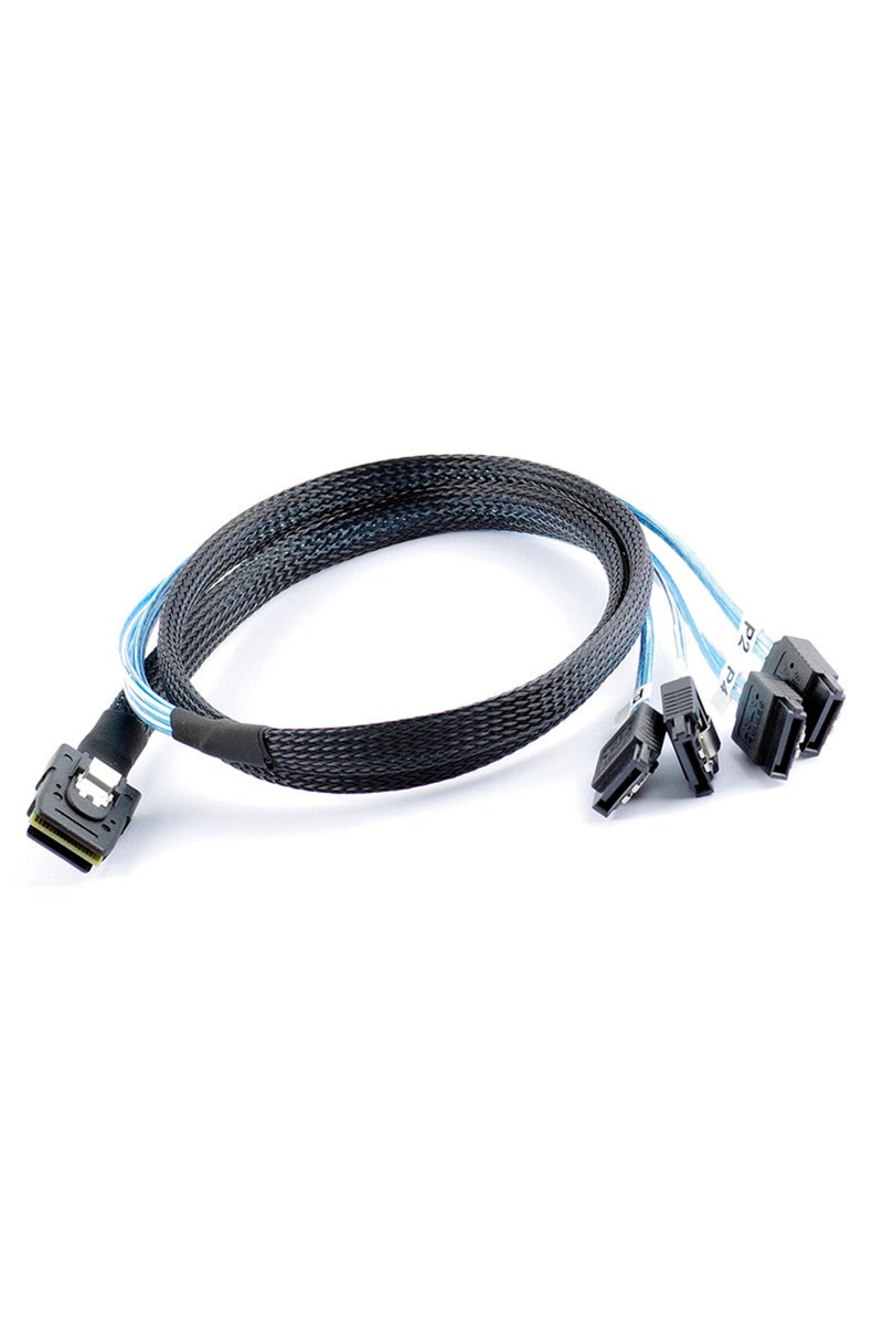 0.5 m Blue MINI SAS 36P SFF 8087 to 4 SATA3 6G Array Card 1 Change 4 Data Connection Server Cables