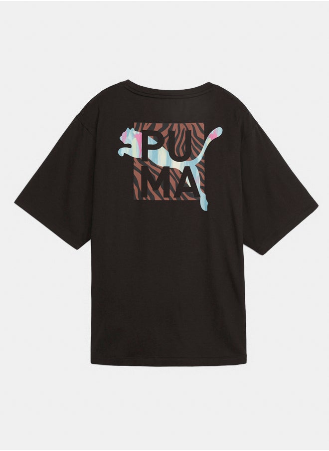 PUMA - Animal Remix Boyfriend Tee - Image 1