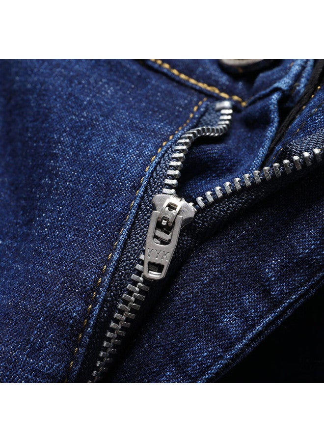 Tucano Men's Jeans, Classic Business Casual, Solid Color, Fashionable, Comfortable, Versatile, Slim-fit Long Pants, Men's Clothing, Blue A 31 - Image 3