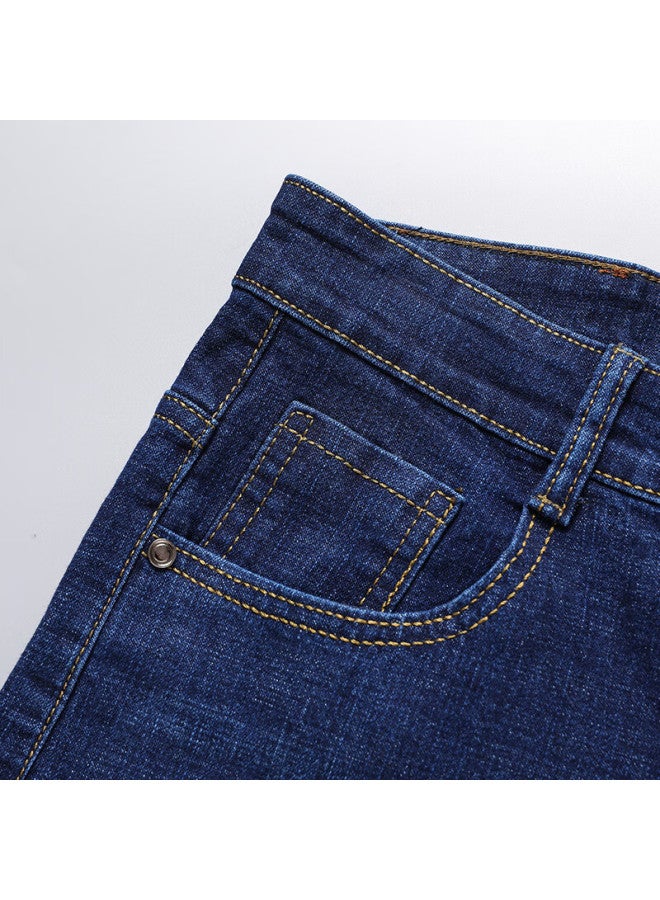 Tucano Men's Jeans, Classic Business Casual, Solid Color, Fashionable, Comfortable, Versatile, Slim-fit Long Pants, Men's Clothing, Blue A 31 - Image 1