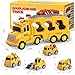 FunMission Toddlers Construction Toys for Kids 39 Year Old5 in 1 Friction Power Vehicle Car for 3 4 5 6 7 Years Old Boys GirlsCarrier Truck Transport Toys for Christmas and Birthday Gifts - Image 4