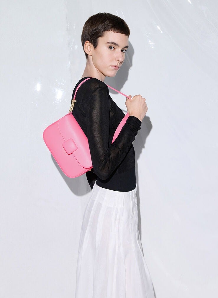 Charles & Keith Koa Square Push-Lock Shoulder Bag - Image 2