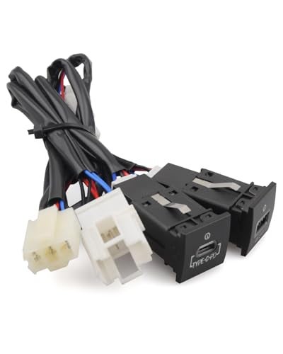 Quaneguzy USBC PD Charger for VW Golf GTI RLine MK5 MK6 Jetta MK6 Scirocco Touran 20062015 Dual USB QC30 Charger with Quick Charge 30 Technology - Image 1