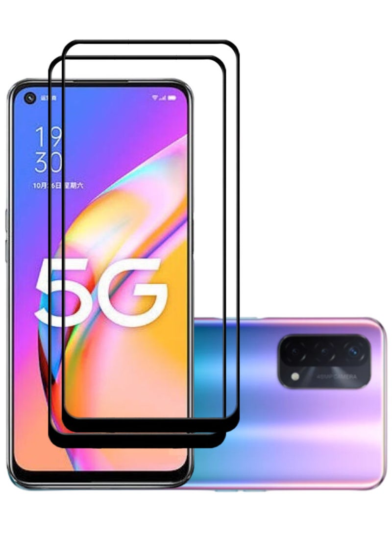 ACLIX 2 Pieces Antistatic ESD Dustproof Premium Quality High Definition Tempered Glass Screen Protector Designed For Oppo A93 5G - Image 1