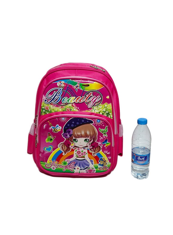 Direct Children's Schoolbag Grade 1-3 Cartoon Burden Reduction Backpack Spiderman Sophia Digital Printing-Color:Shallow Powder - Image 5