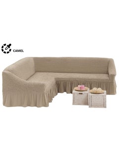 EVORY HOME Sofa Cover L  Shape Super Stretchable Anti-Wrinkle Slip Flexible Resistant 5.5 Meter 