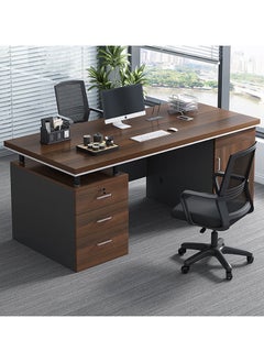 CityRiya-Long Computer Desk, 120cm Gaming Desk, Home Office Computer Desk Table, Executive Desk, Simple Laptop PC Table, Large Office Workstation, Black Home Office Computer Table, Work Writing Study Desk  - Image 3