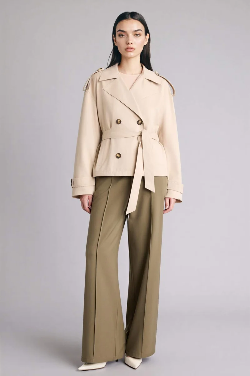 ديفاكتو Regular Fit Trench Coat