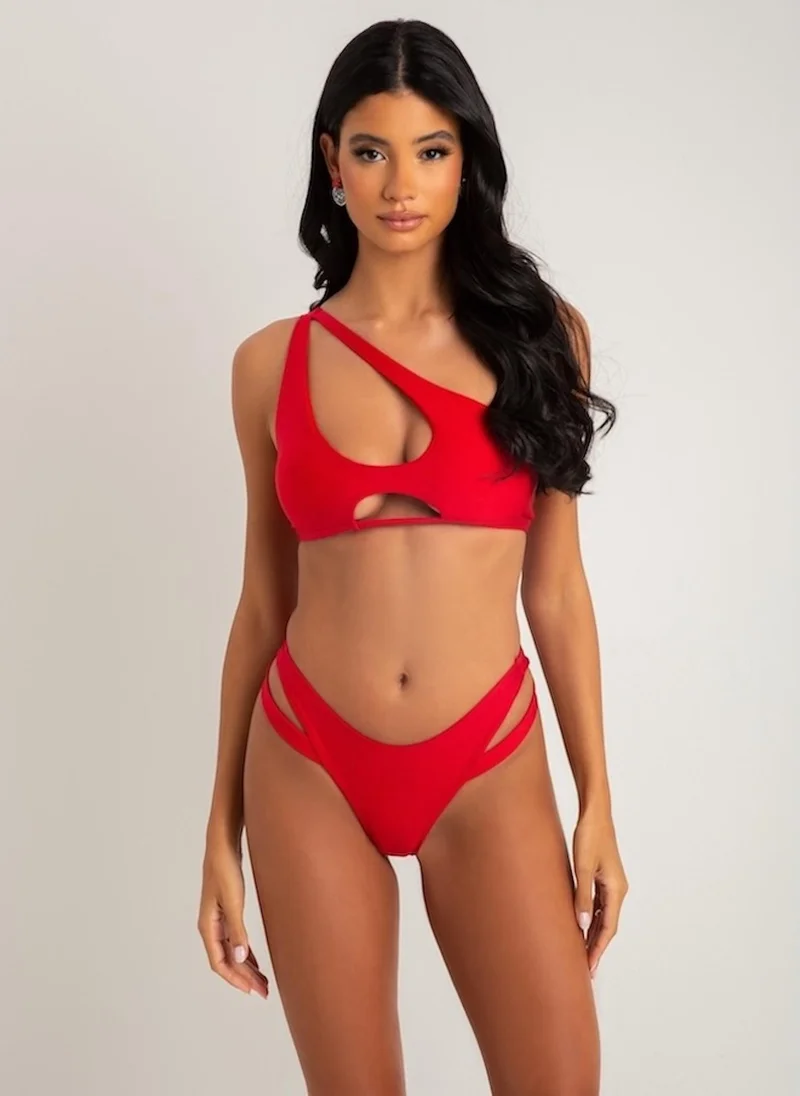 ملابس سباحة اي بي واي Selena inferno cut-out lustrous bottom